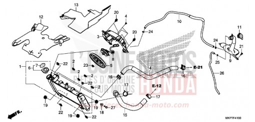RADIATEUR CB500XAK de 2019